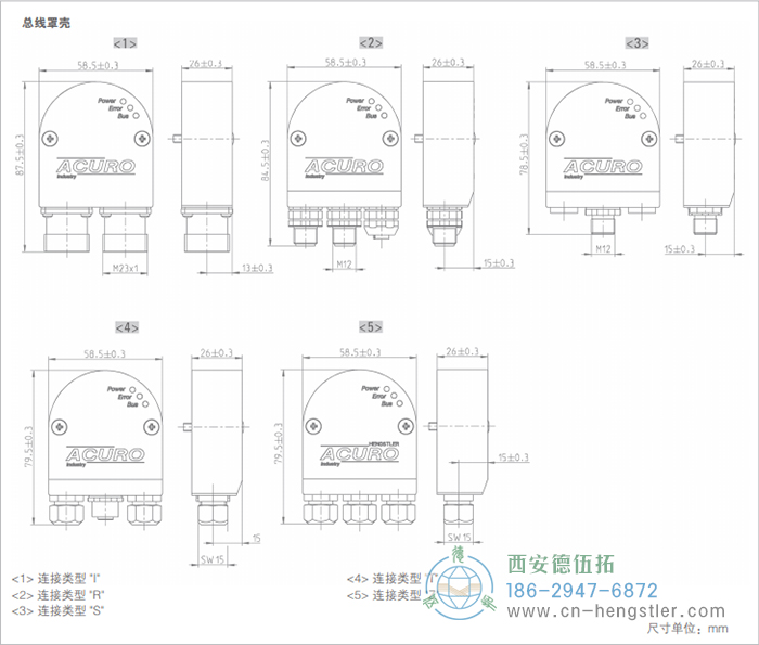 AC58-SSI-P標(biāo)準(zhǔn)光電絕對值型編碼器(總線罩殼) 德國hengstler(亨士樂)編碼器