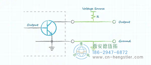 圖 3：集電極輸出可上拉至適當(dāng)電壓以連接至外部系統(tǒng)。