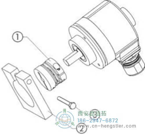 直接利用編碼器法蘭端面的安裝孔，你來實現(xiàn)編碼器與安裝支架的固定。
