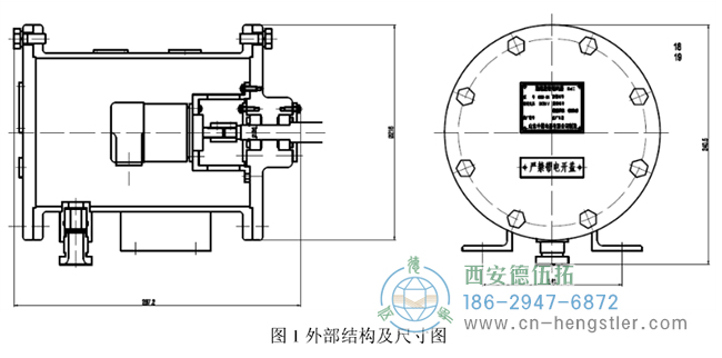 編碼器主要由編碼器、外殼兩部分組成，其外部結(jié)構(gòu)如圖1所示。